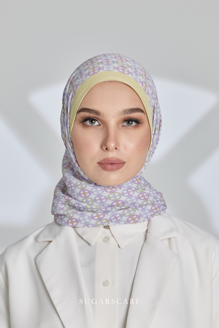 ( Full Wide Pleats Shawl ) Girl Boss ( Learning )