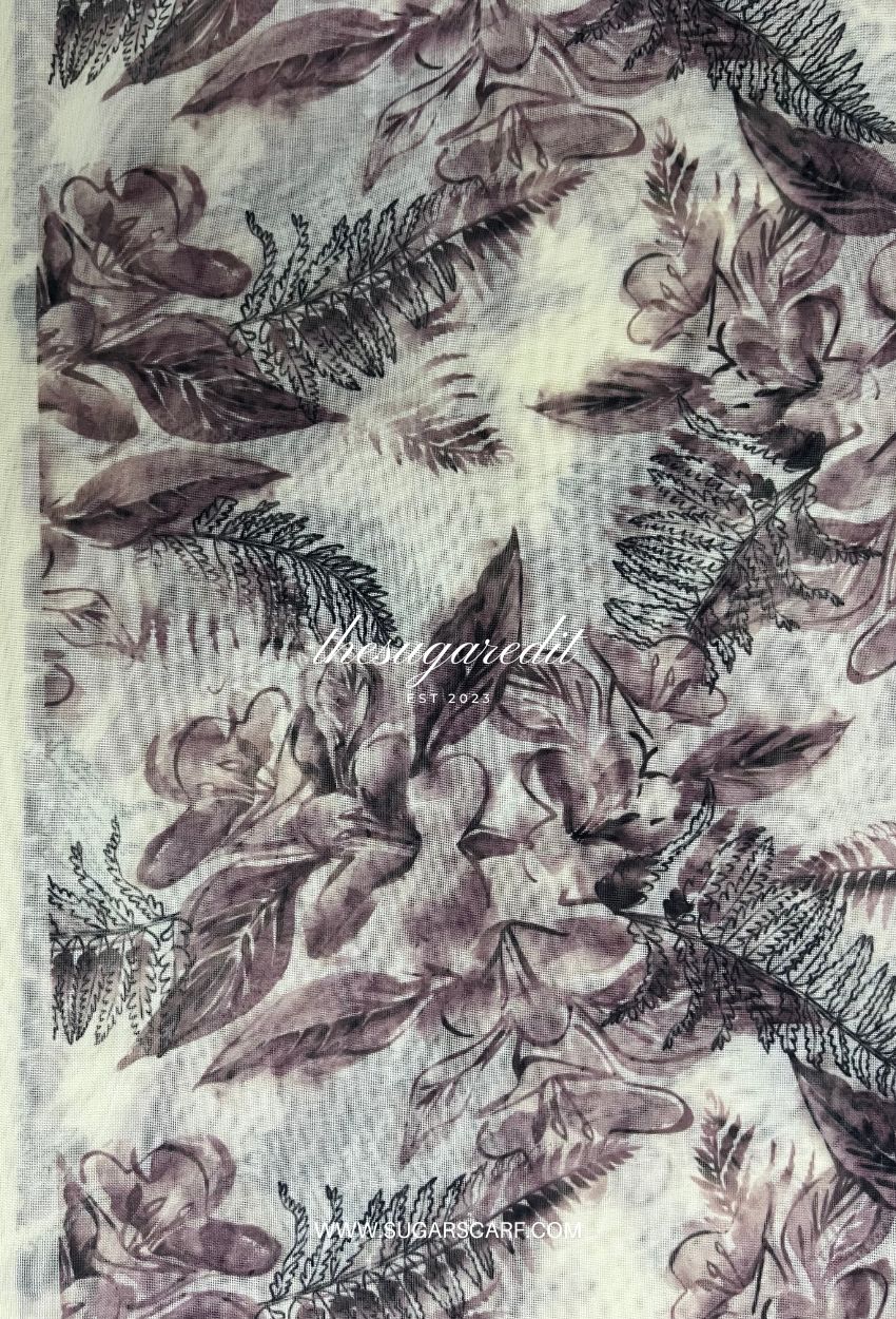 TSE Mod Japanese Cotton Voile Square In MauveTropical