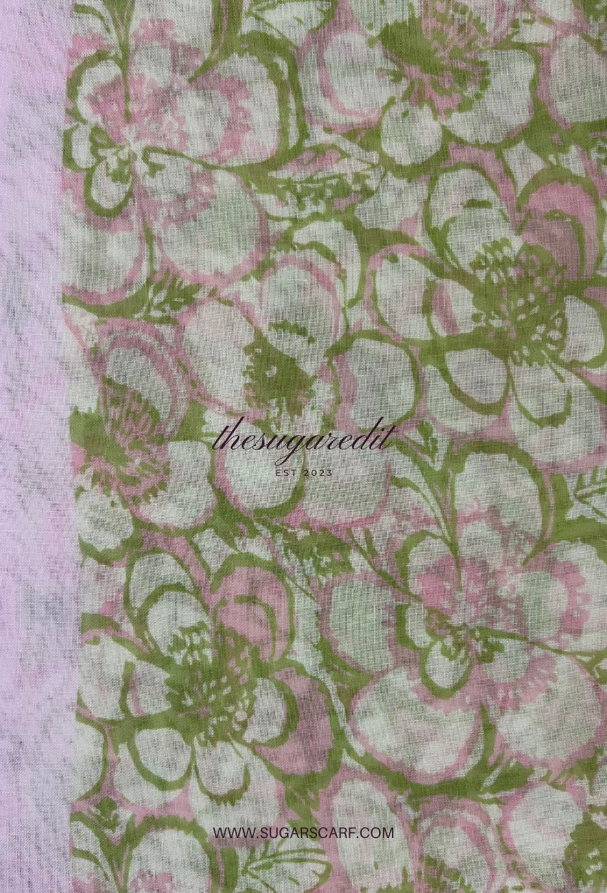 TSE Mod Japanese Cotton Voile Square In StrawberryCalling