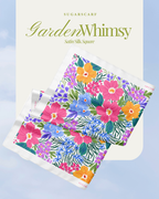 Korean Chiffon Long Shawl (Garden Whimsy) in Floral Whispers