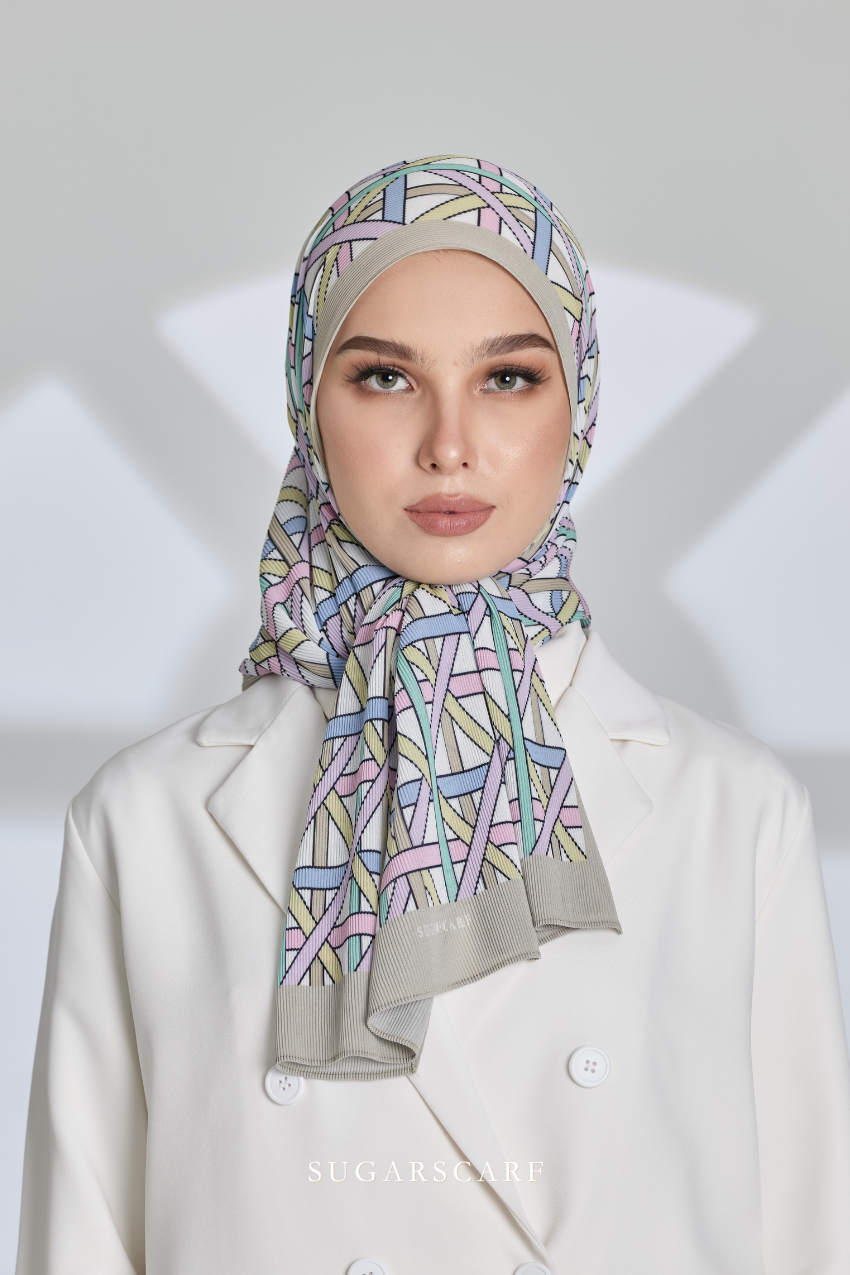 YES DEFCT ( Full Wide Pleats Shawl ) Classy Simpulan ( LONTONG )