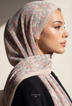 Fall In Love Wide Ultra Fine Pleated Shawl Ironless · in Pearl