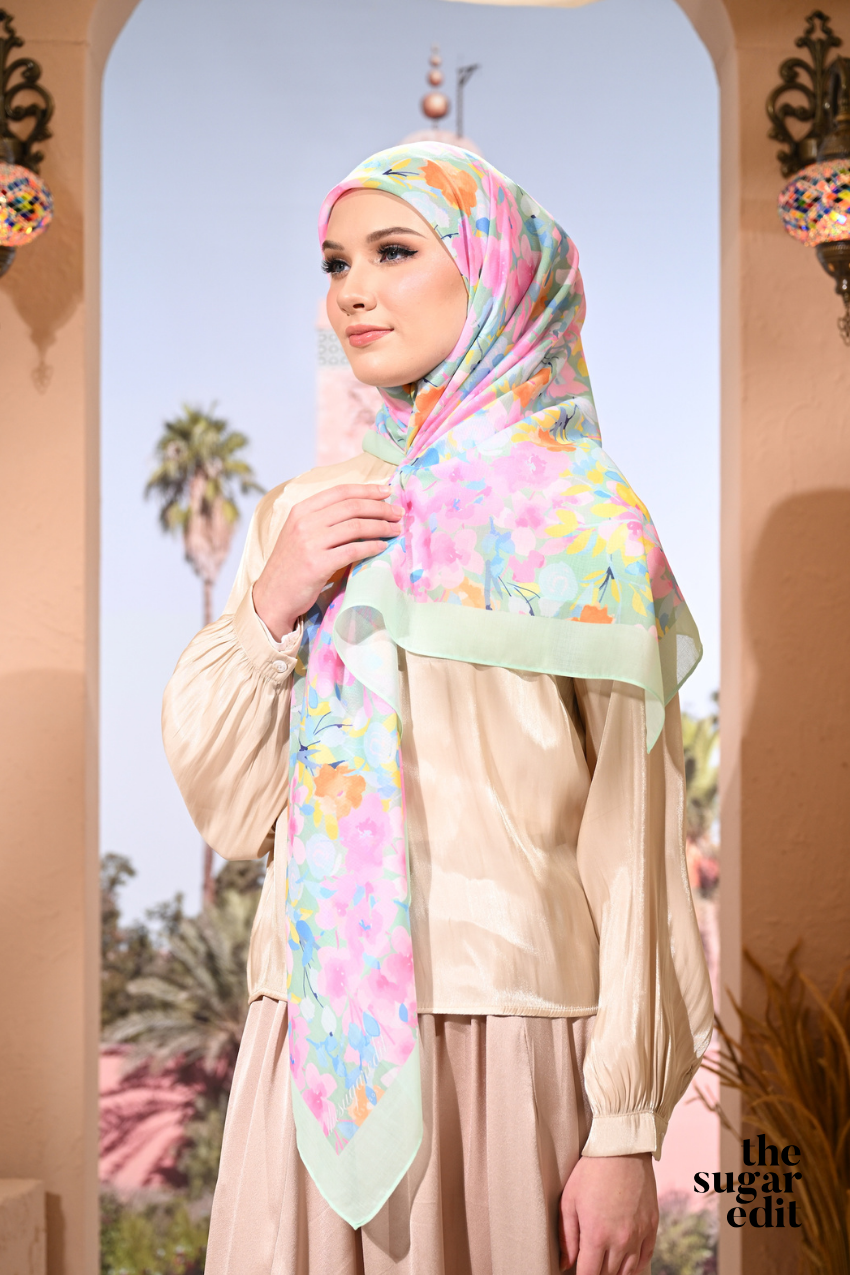 THESUGAREDIT Jasmine Collection French Cotton Bawal ( GRACEFUL )