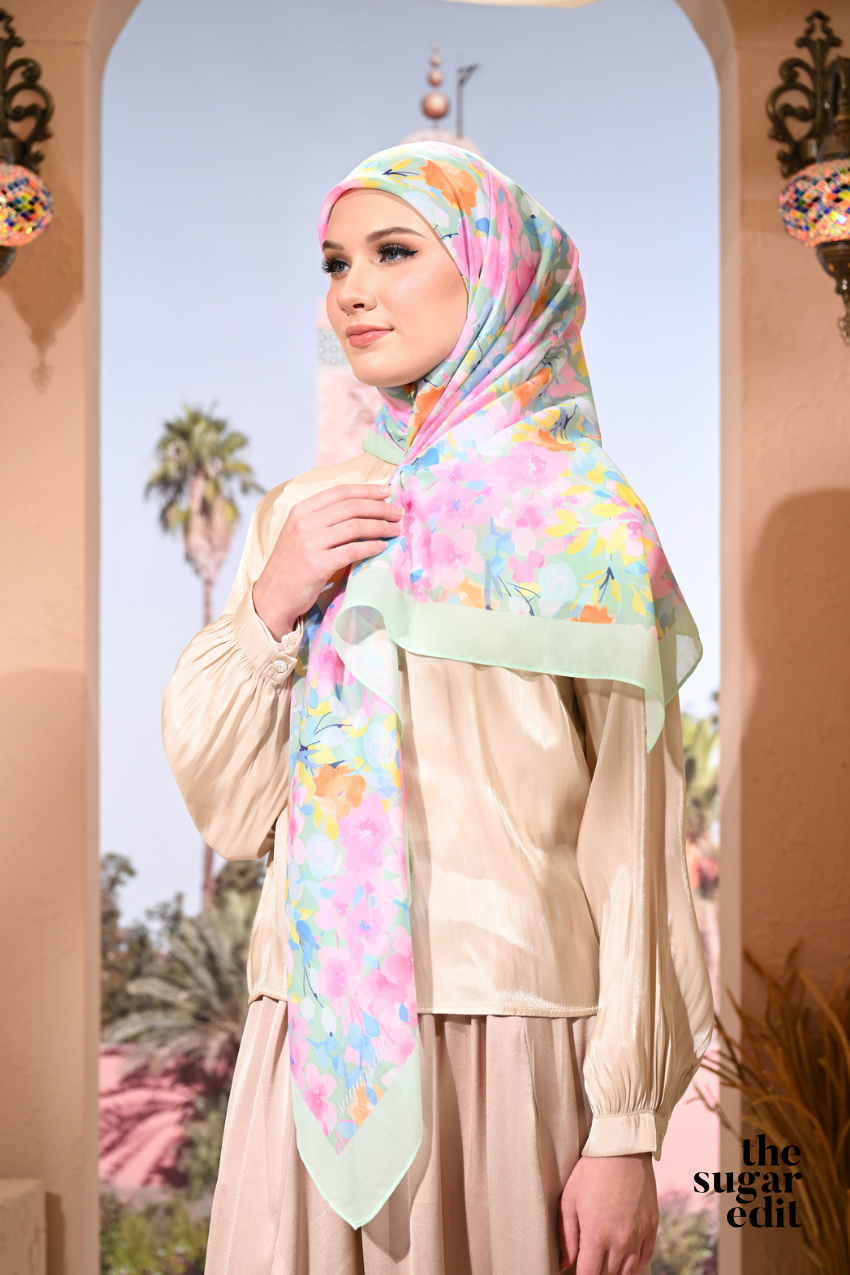 YES THESUGAREDIT Jasmine Collection French Cotton Bawal ( GRACEFUL )