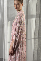 Angeline Crystal Beads Drape In SweetPink