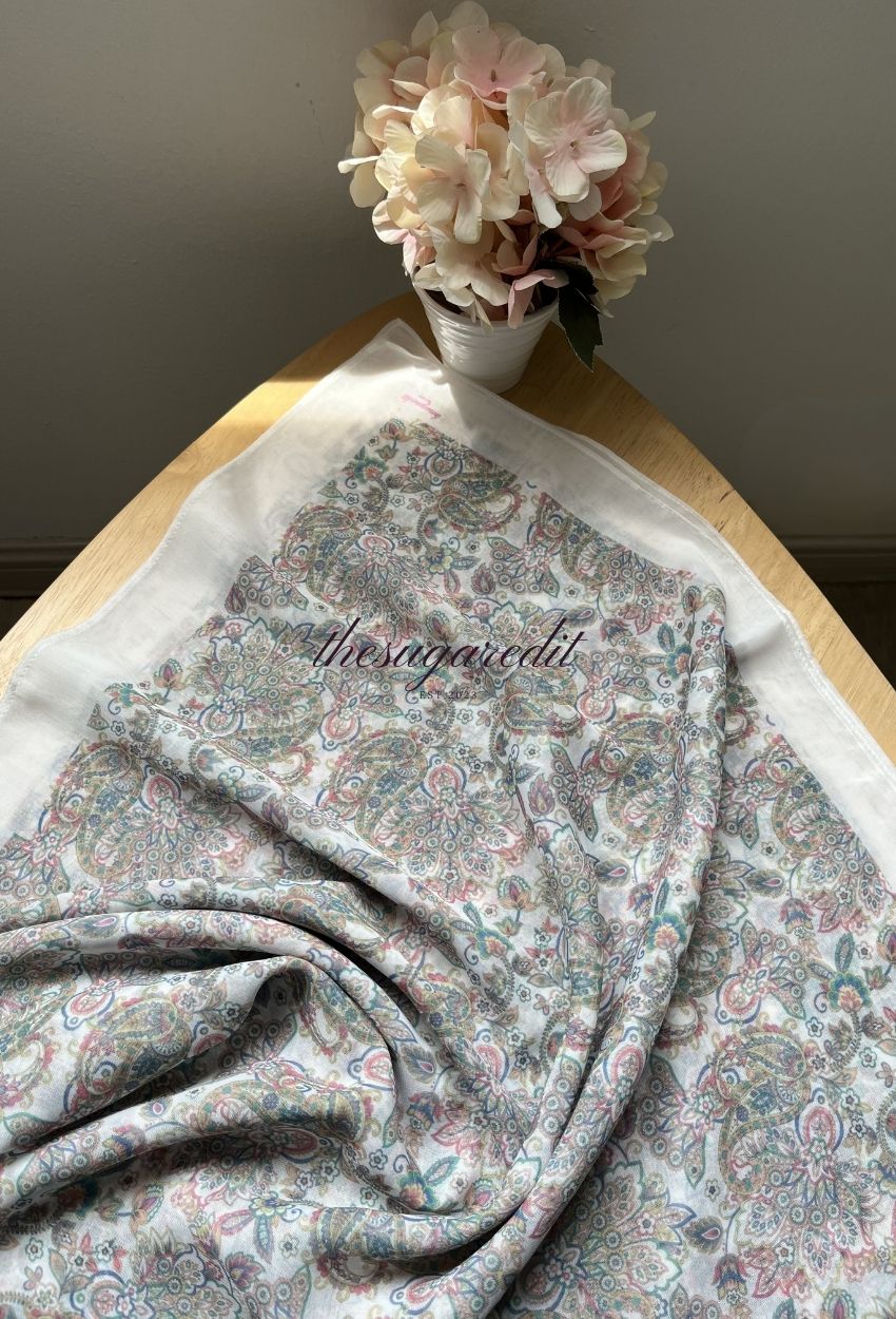 TSE BloomInvitation Japanese Cotton Voile Square - Anaise