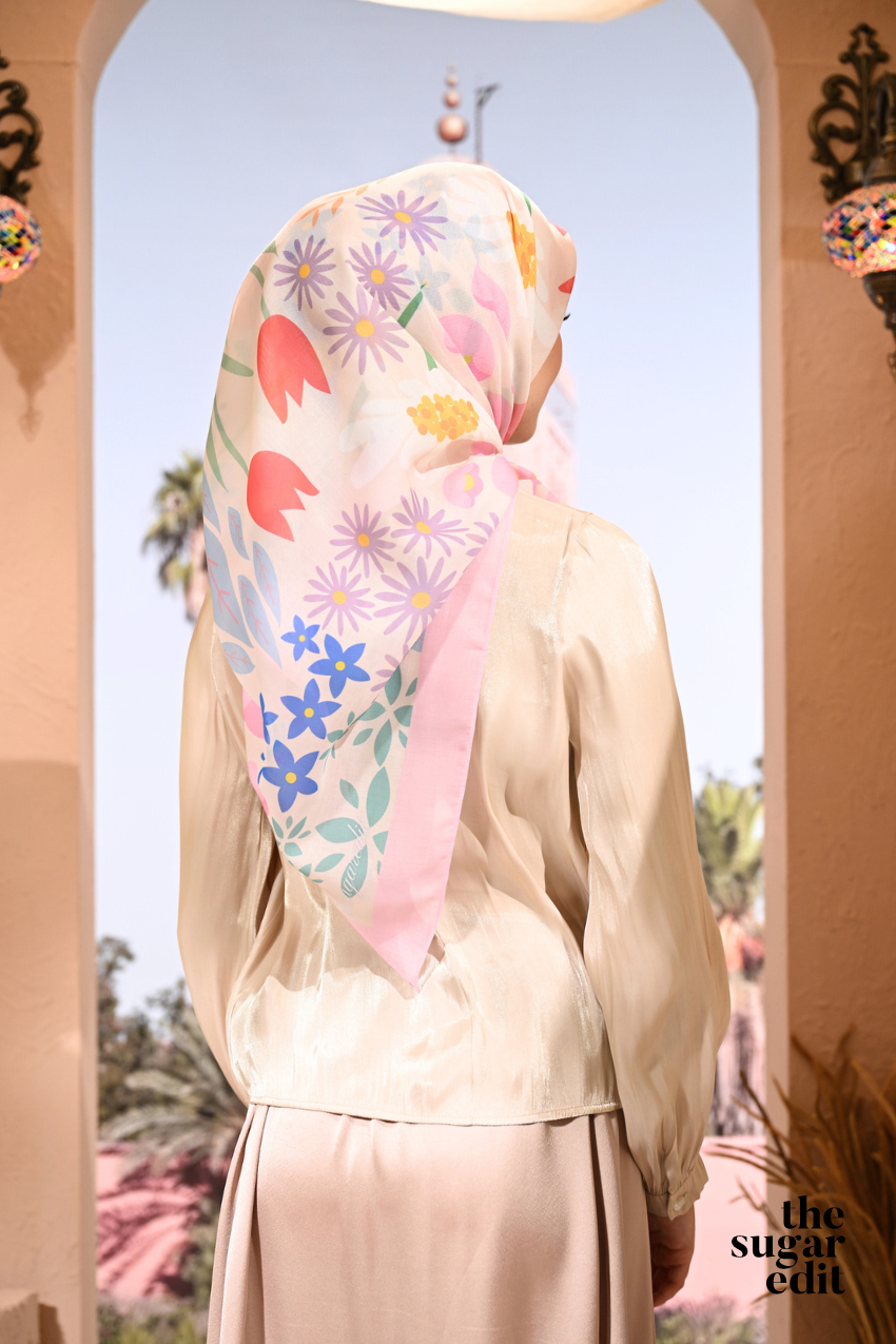 YES Defect THESUGAREDIT Jasmine Collection French Cotton Bawal ( SPLENDID-F2