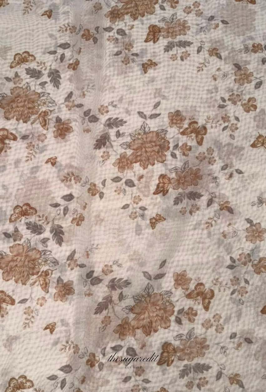 TSE BloomInvitation Japanese Cotton Voile Square - Rawa