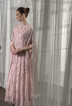 Angeline Crystal Beads Drape In SweetPink