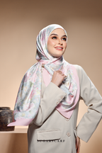 ( Square ) The Fresh Start Matte Satin Silk Scarf ( Dream Silk )