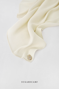 YES ( Full Wide Pleats Shawl ) Elegant Folds Everyday Ironless Pleats Shawl ( LINEN )