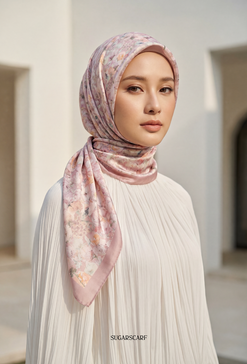 FallInLove Scarves Mixed Satin Square in Lola