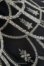 Hailey Crystal Beads Drape In White