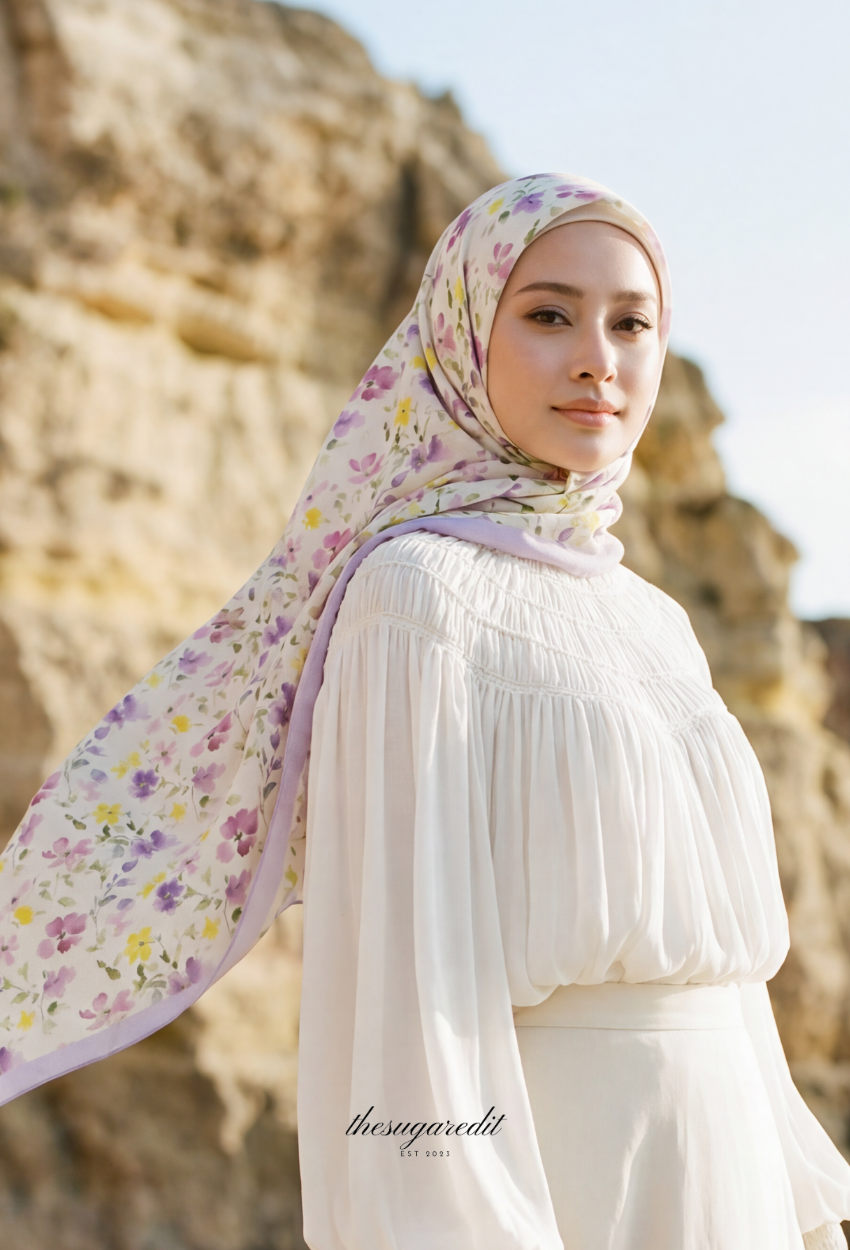 TSE Grace Collection Japanese Voile Square In FirstBlush