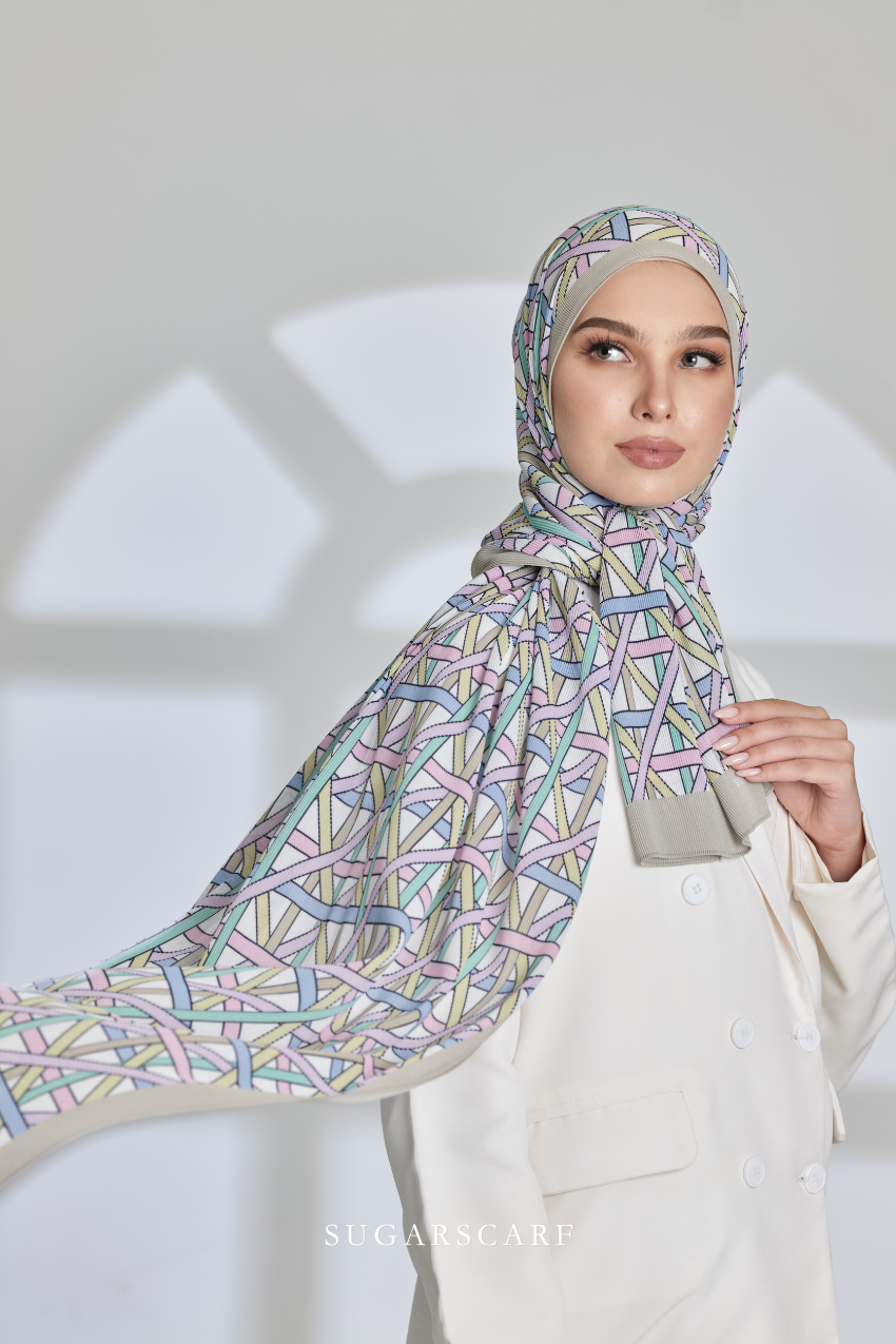 YES DEFCT ( Full Wide Pleats Shawl ) Classy Simpulan ( LONTONG )