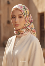 Eid Bloom 2026 Scarves Mixed Satin Square in Celinea
