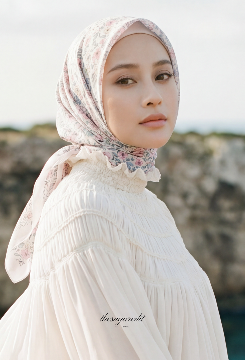 TSE BloomInvitation Japanese Cotton Voile Square In MissElara