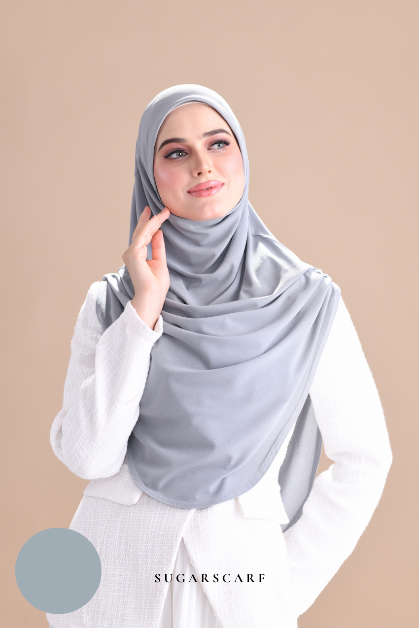Iris Slip On Plain Hijab (Rain)
