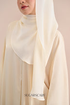 Noir Éclat Kate e The Scarfé Hood /Shawl 100%Silk in Moonlight