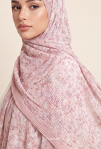 Fall In Love Wide Ultra Fine Pleated Shawl Ironless · in Eleanor