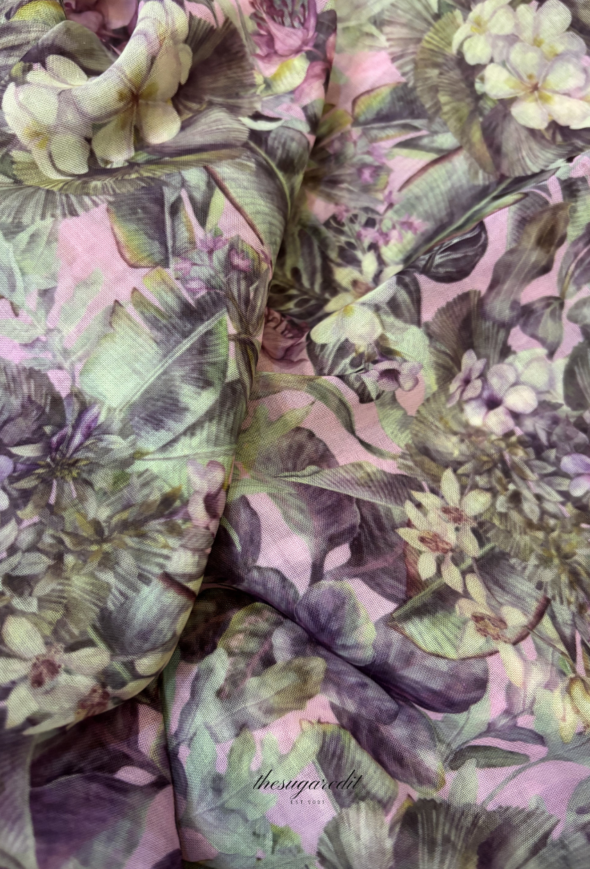 TSE BloomInvitation Japanese Cotton Voile Square - Marisa