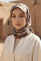 Eid Bloom 2026 Scarves Mixed Satin Square in Aloura - Send after 2nd March