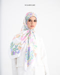 YES DEFECT -  Matte Satin Silk Sq (She is in The Bloom) in Maria