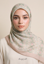TSE BloomInvitation Japanese Cotton Voile Square - Tayla