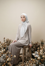 TSE December Serenity Japanese Voile Square In Frosted Forest