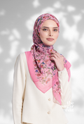 YES DEFECT - ( Japanese Voile Square Scarf 45inch ) Enchanted Garden ( FAIRYLAND )