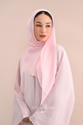Noir Éclat Kate The Scarfé Hood /Shawl 100%Silk in (Rosewater)