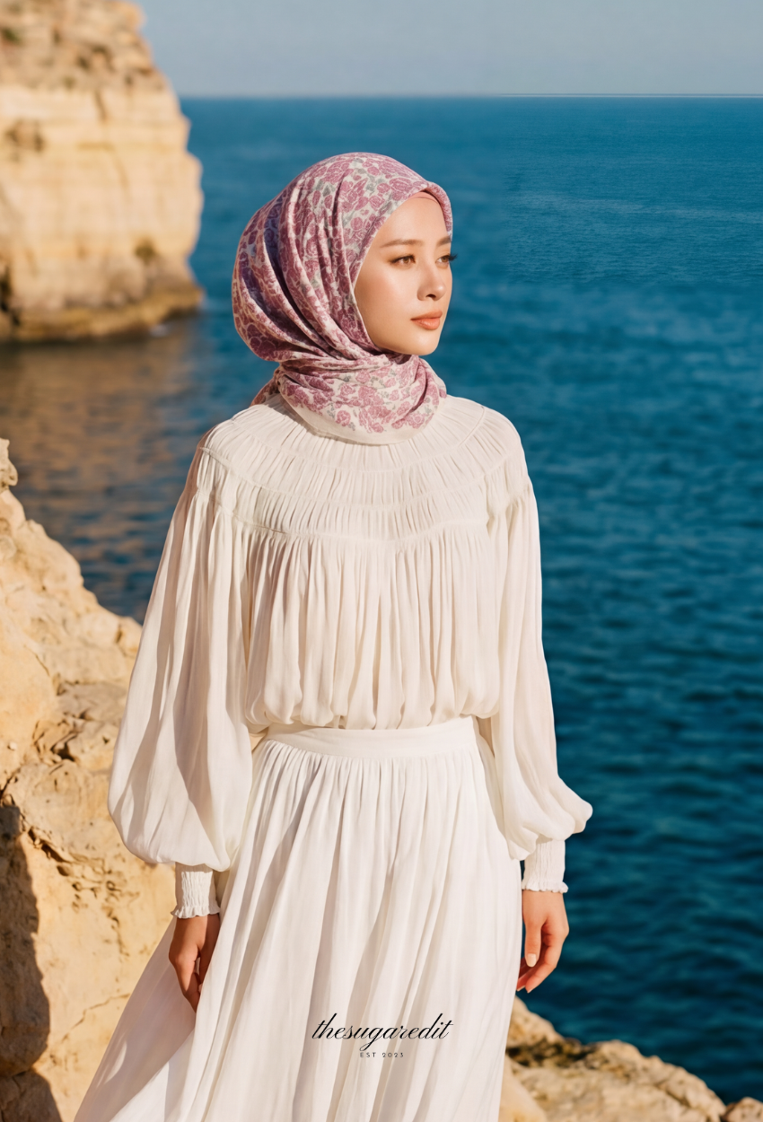 TSE Grace Collection Japanese Voile Square In YouAreUnbroken