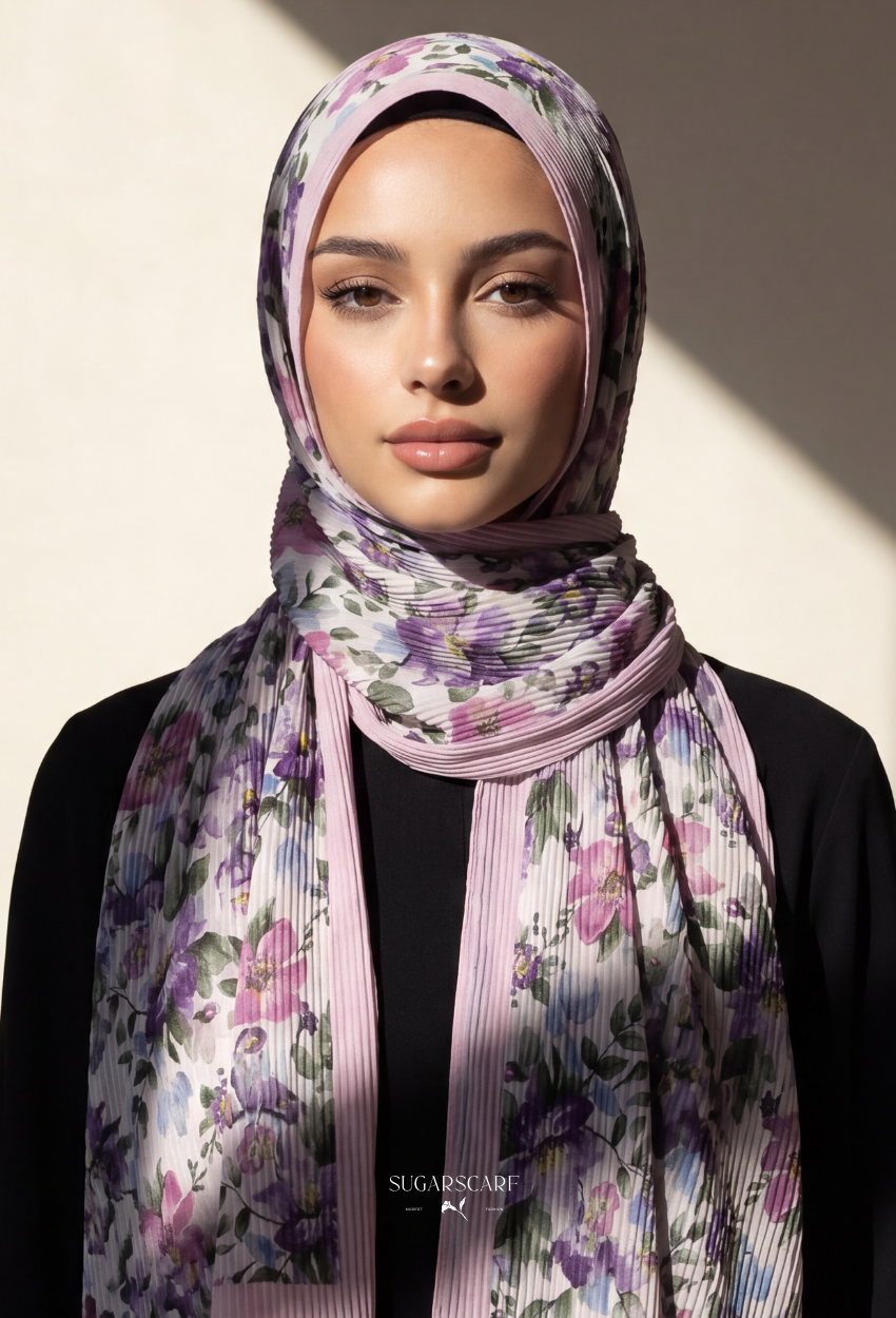 Fall In Love Wide Ultra Fine Pleated Shawl Ironless · in Gemma