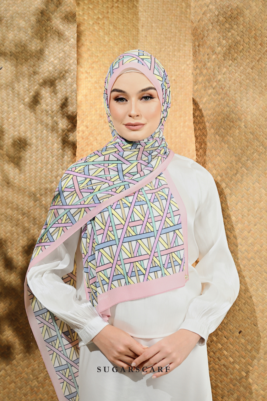 YES DEFECT( Full Wide Pleats Shawl ) Classy Simpulan ( TIKAR )