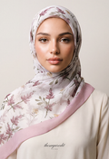 TSE BloomInvitation Japanese Cotton Voile Square - Valencia