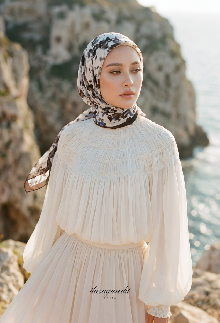 TSE Grace Collection Japanese Voile Square In MaybeYou