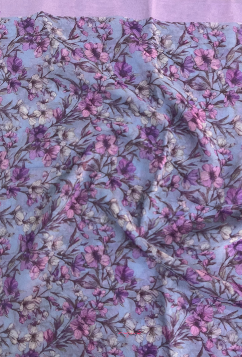 TSE BloomInvitation Japanese Cotton Voile Square - Petaline