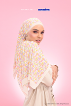 YES DEFECT ( Full Wide Pleats Shawl ) SS x Mentos in Fruity