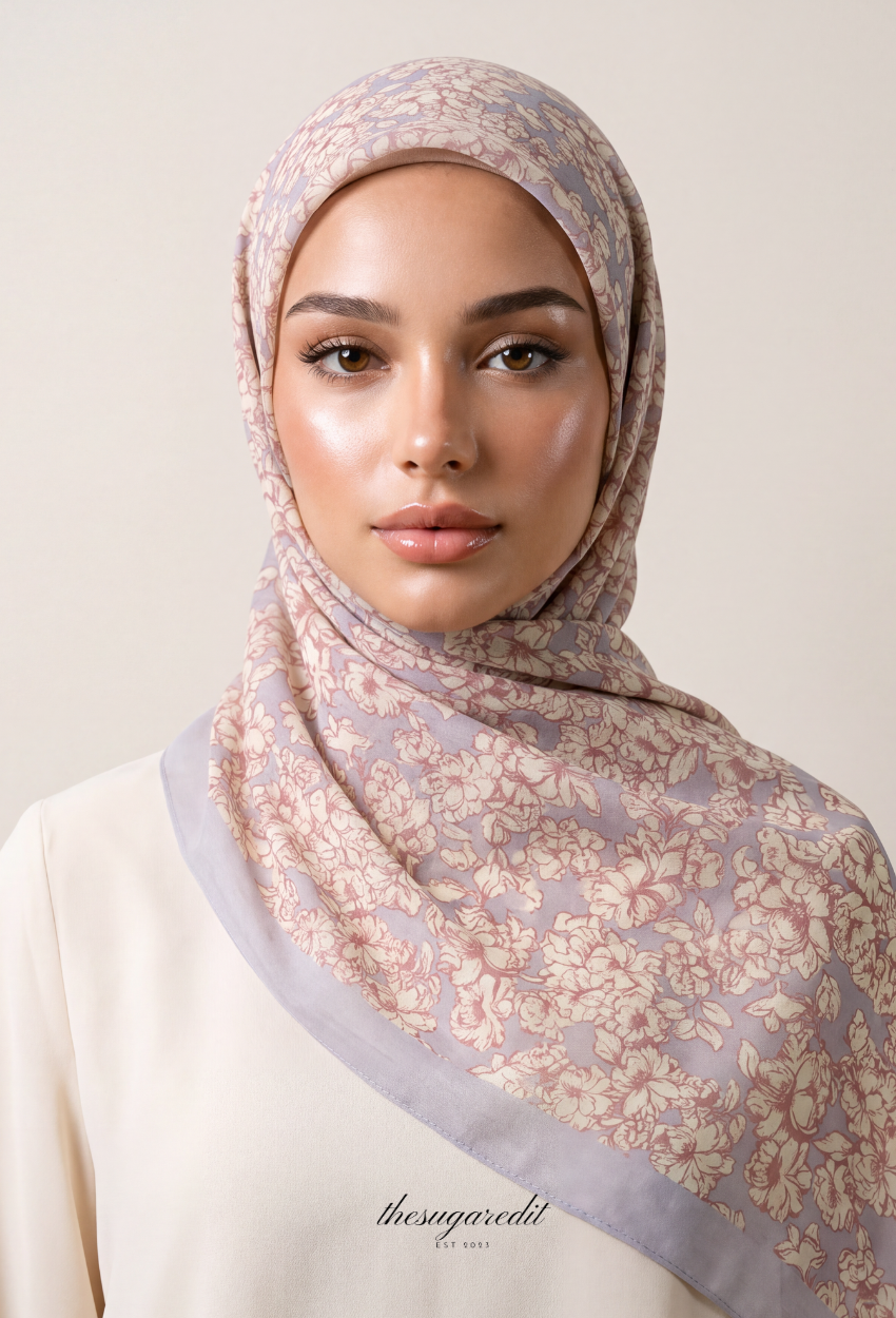 TSE BloomInvitation Japanese Cotton Voile Square - Adare