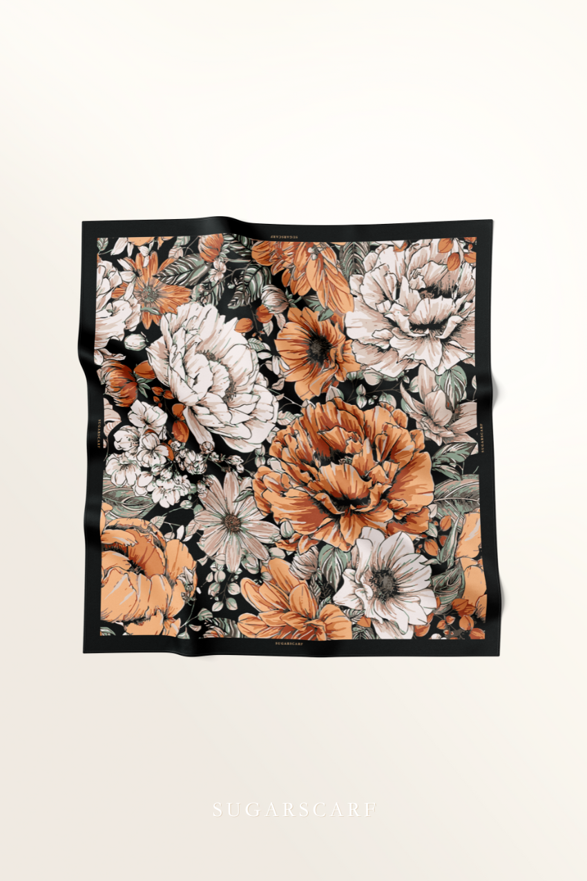 YES ( Square ) Blooming Matte Satin Silk Square ( TEAMWORK )
