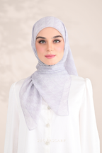 YES ( Square ) SSMonogramJP Voile in ( Silver Cloud )