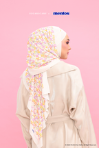 YES DEFECT - Sugarscarf X Mentos Paris Chiffon Shawl In Fruity