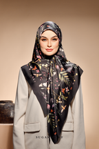 ( Square ) The Fresh Start Matte Satin Silk Scarf ( KNOT YOUR GOAL )