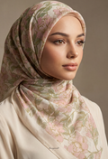TSE BloomInvitation Japanese Cotton Voile Square - Irene