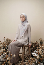 TSE December Serenity Japanese Voile Square In Keira Garden