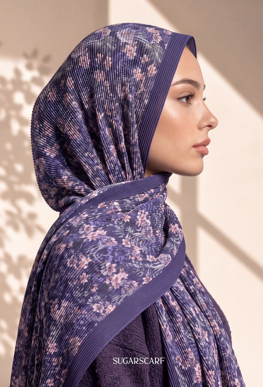 Fall In Love Wide Ultra Fine Pleated Shawl Ironless · in Dalina