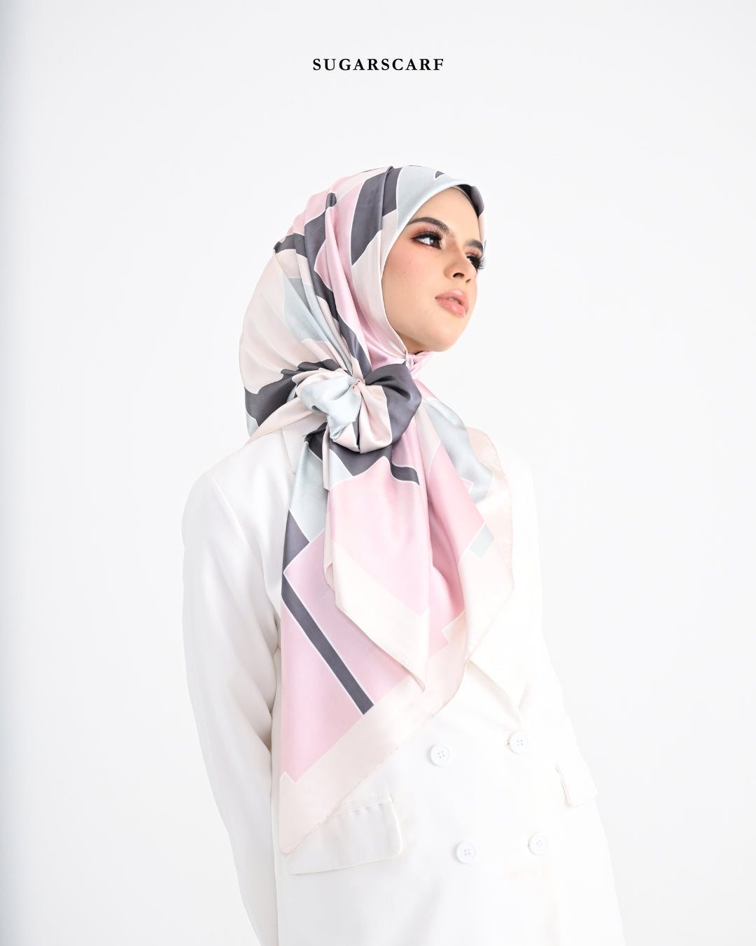 YES DEFECT Matte Satin Silk Sq (She is in The Bloom) in Olivia