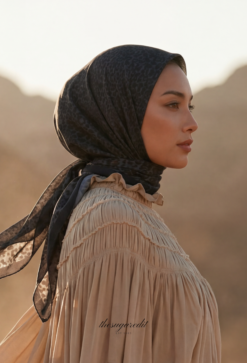 TSE Mod Japanese Cotton Voile Square Bleu Sauvage