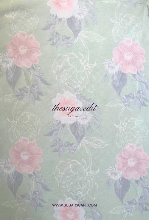 TSE BloomInvitation Japanese Cotton Voile Square - Margo