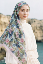 TSE BloomInvitation Japanese Cotton Voile Square Mariposa